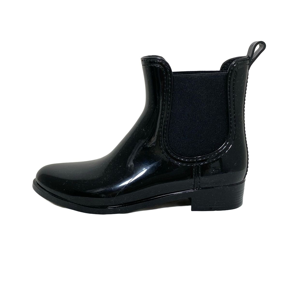 FABIO RUSCONI ファビオルスコーニ レインブーツ 38 レディース - 黒 サイドゴア