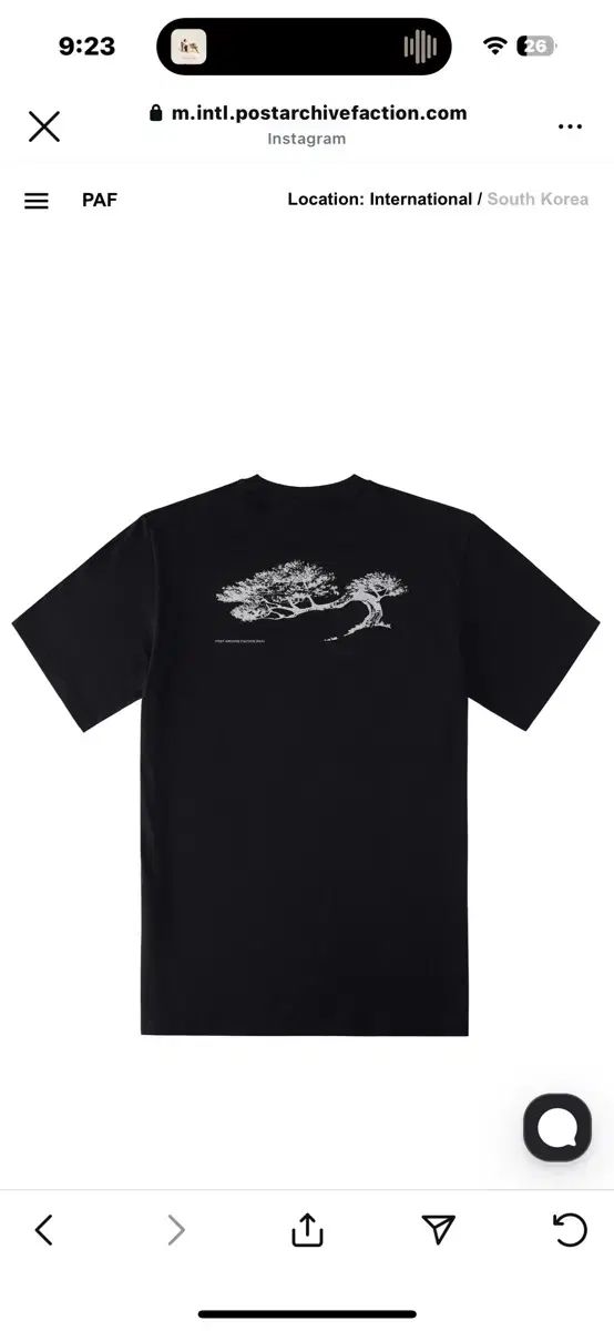 POST ARCHIVE FACTION ポスト アーカイブ ファクション paf SOUVENIR TEE 3
