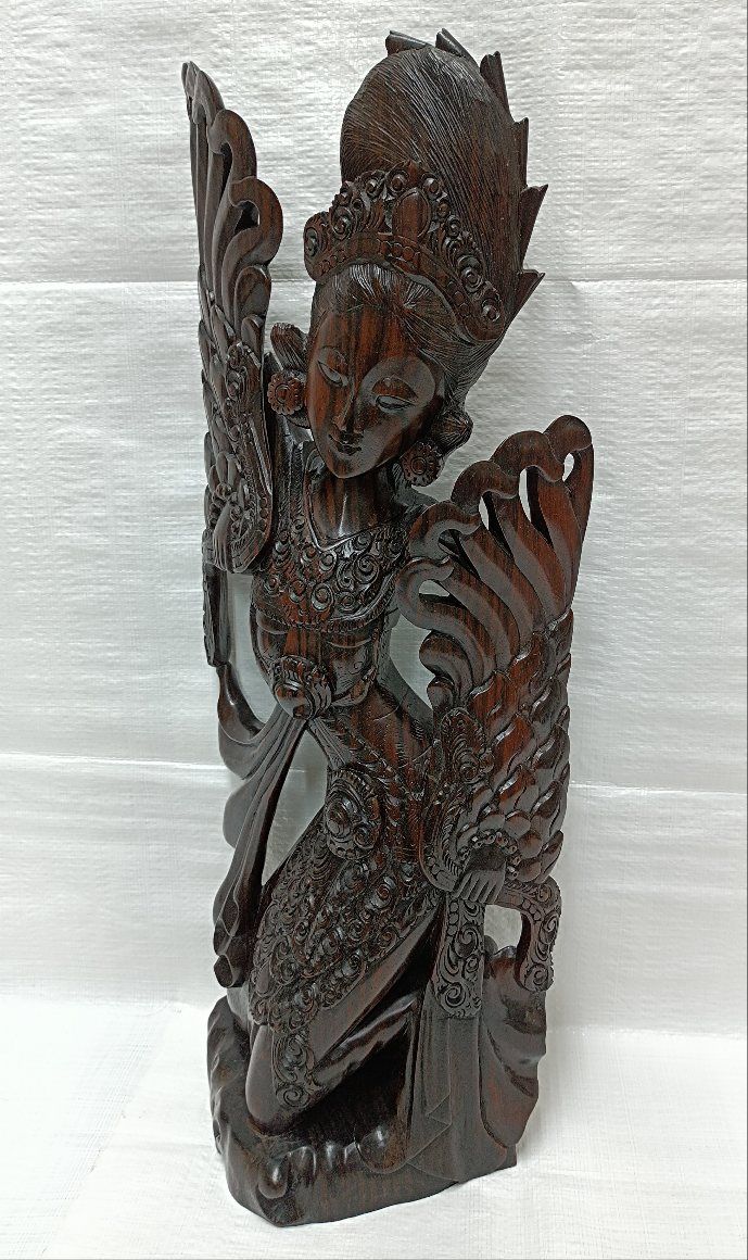 超希少品】高級木彫りインドネシアバリ島聖獣神バロン - 工芸品