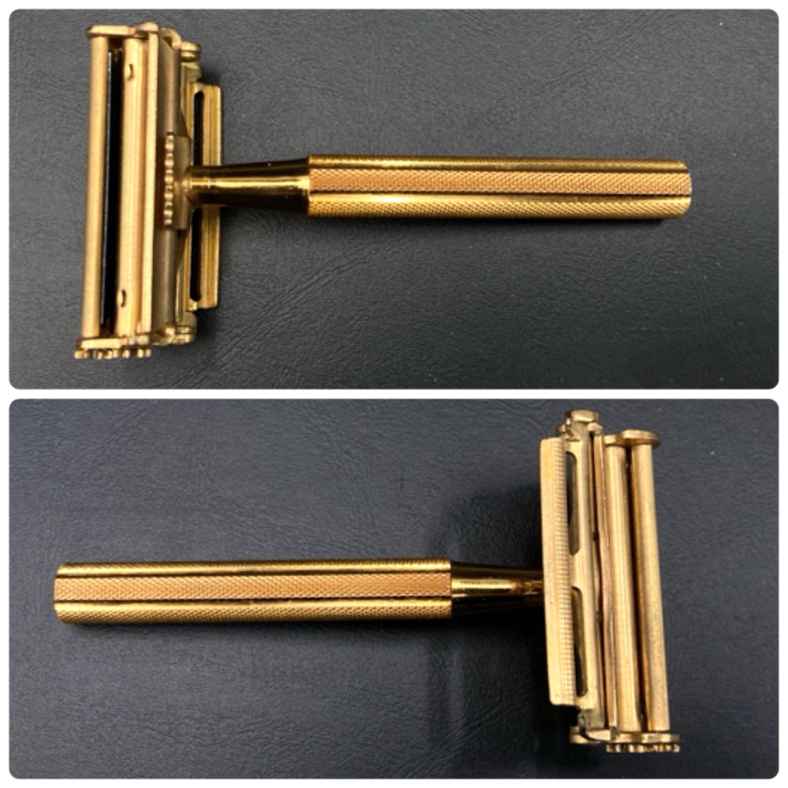 MZ257) 1940年代 VALET Auto Strop Safty Razor Vintage 片刃