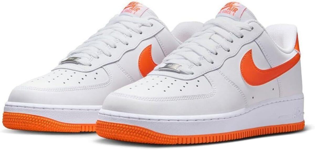 [ナイキ] エア フォース 1 '07 AIR FORCE 1 '07 ホワイト/ホワイト/セーフティオレンジ FJ4146-109 24.5cm [24.5 cm]