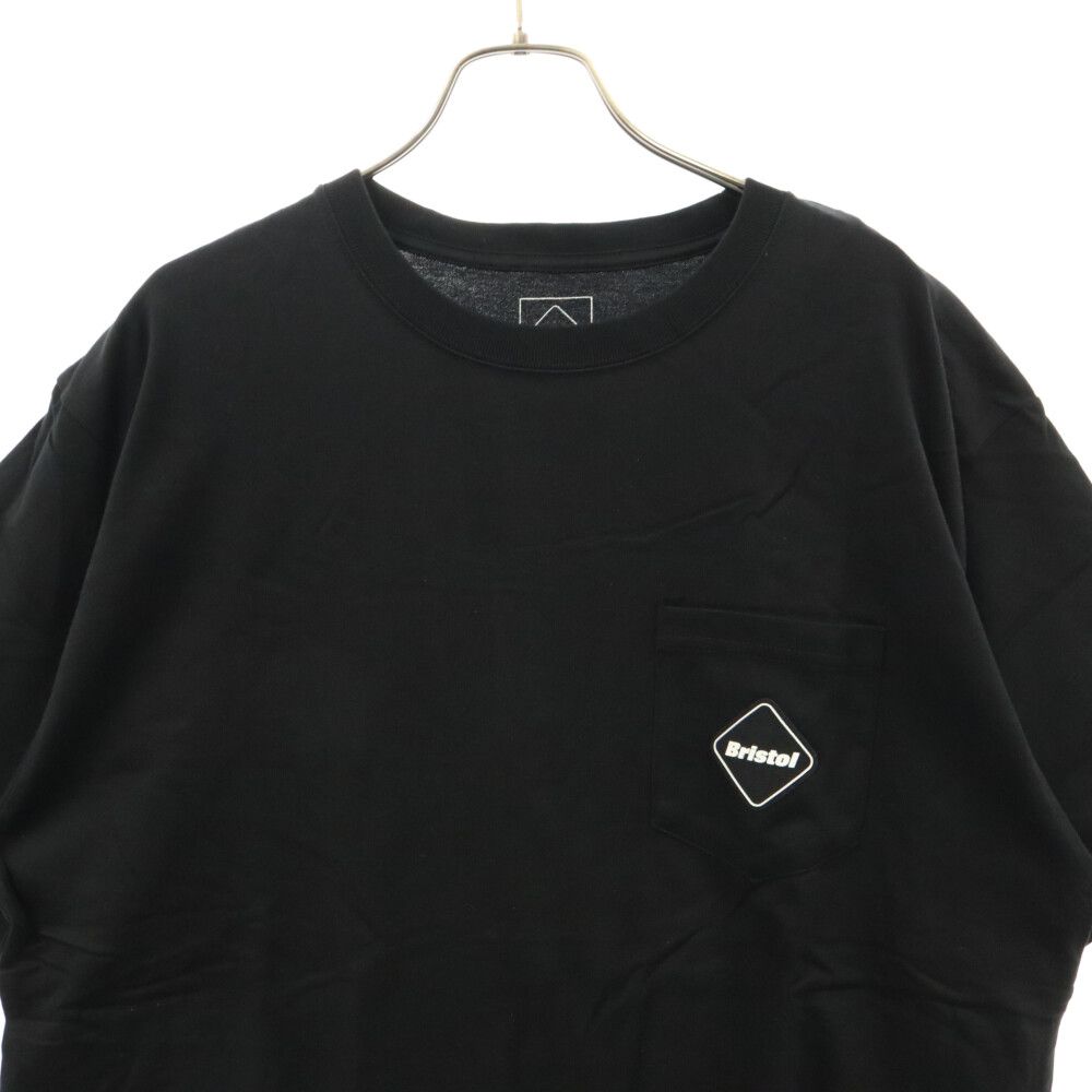 F.C.R.B./F.C.Real Bristol/FCRB (エフシーアールビー/エフシーレアルブリストル) 20AW BIG LOGO  POCKET TEE ビッグロゴ ポケット クルーネック カットソー 半袖Tシャツ ブラック FCRB-202076 - メルカリ