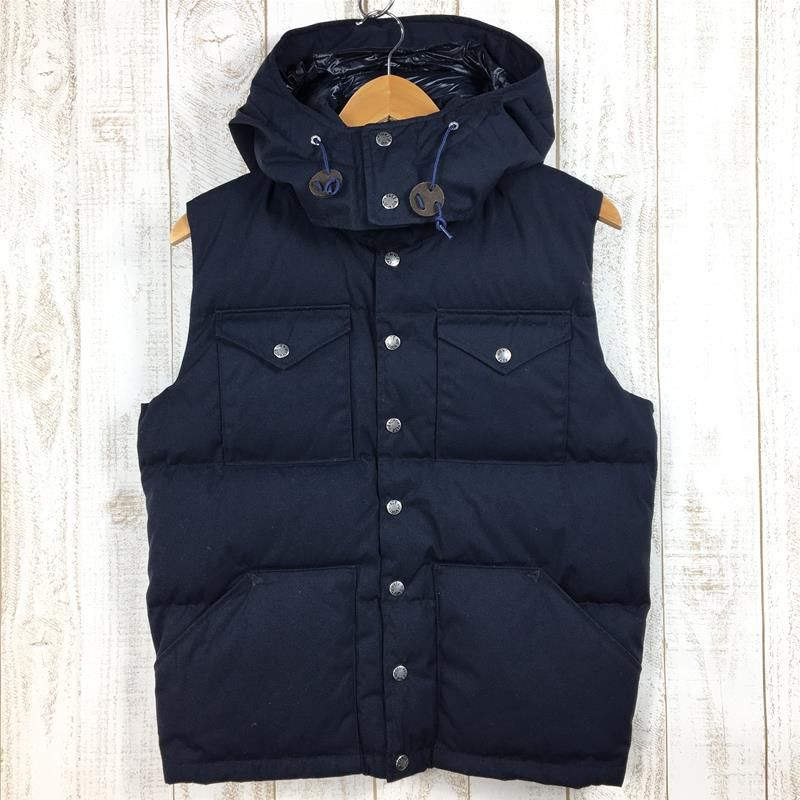 ノースフェイス パープルレーベル フーデッド シェラ ベスト ダウンベスト S Men's S ネイビー系】 The North Face ( ザ・ノースフェイス