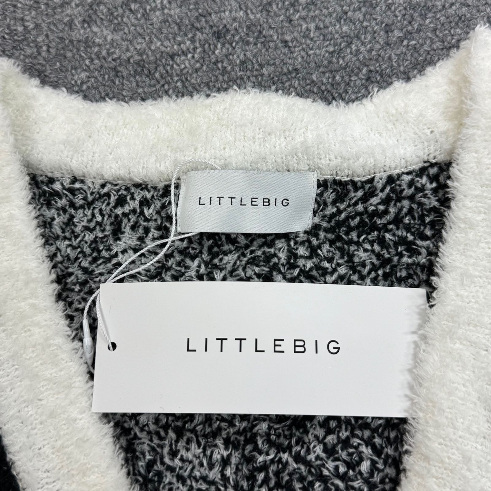 参考上代46200円 未使用品 LITTLEBIG 22SS Pattern Knit Cardigan 
