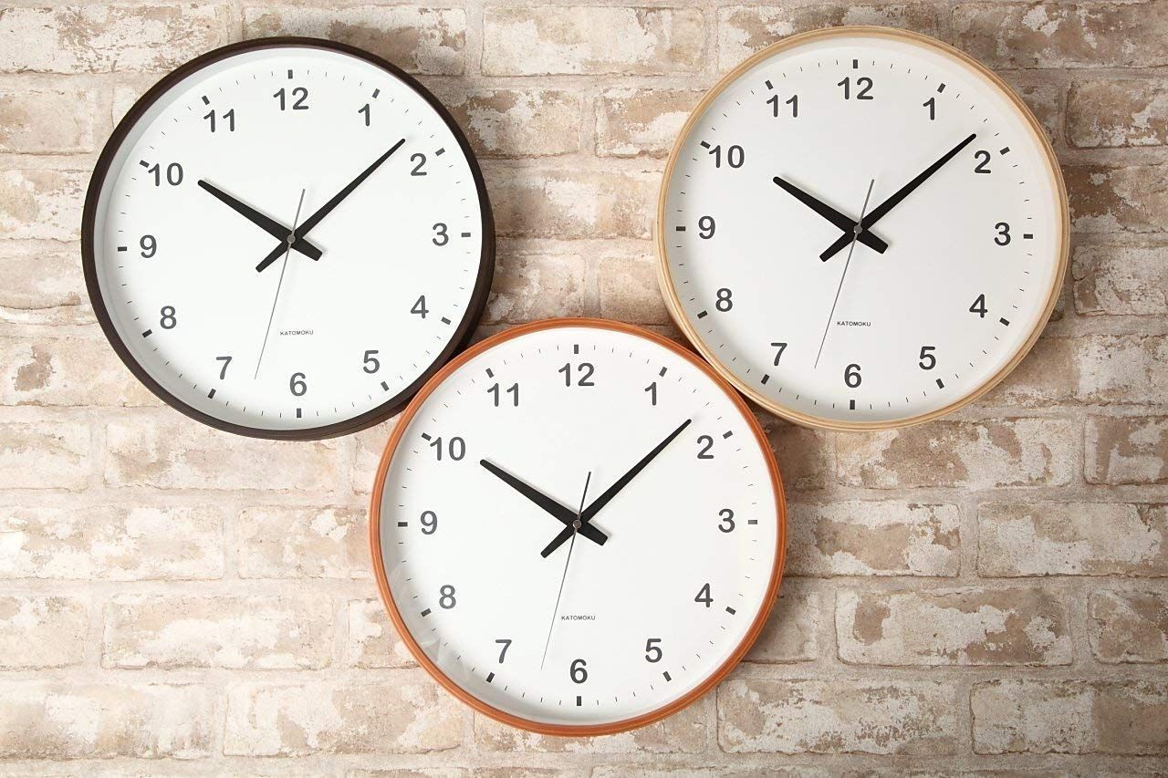 大特価】KATOMOKU plywood wall clock ライトブラウン - メルカリ