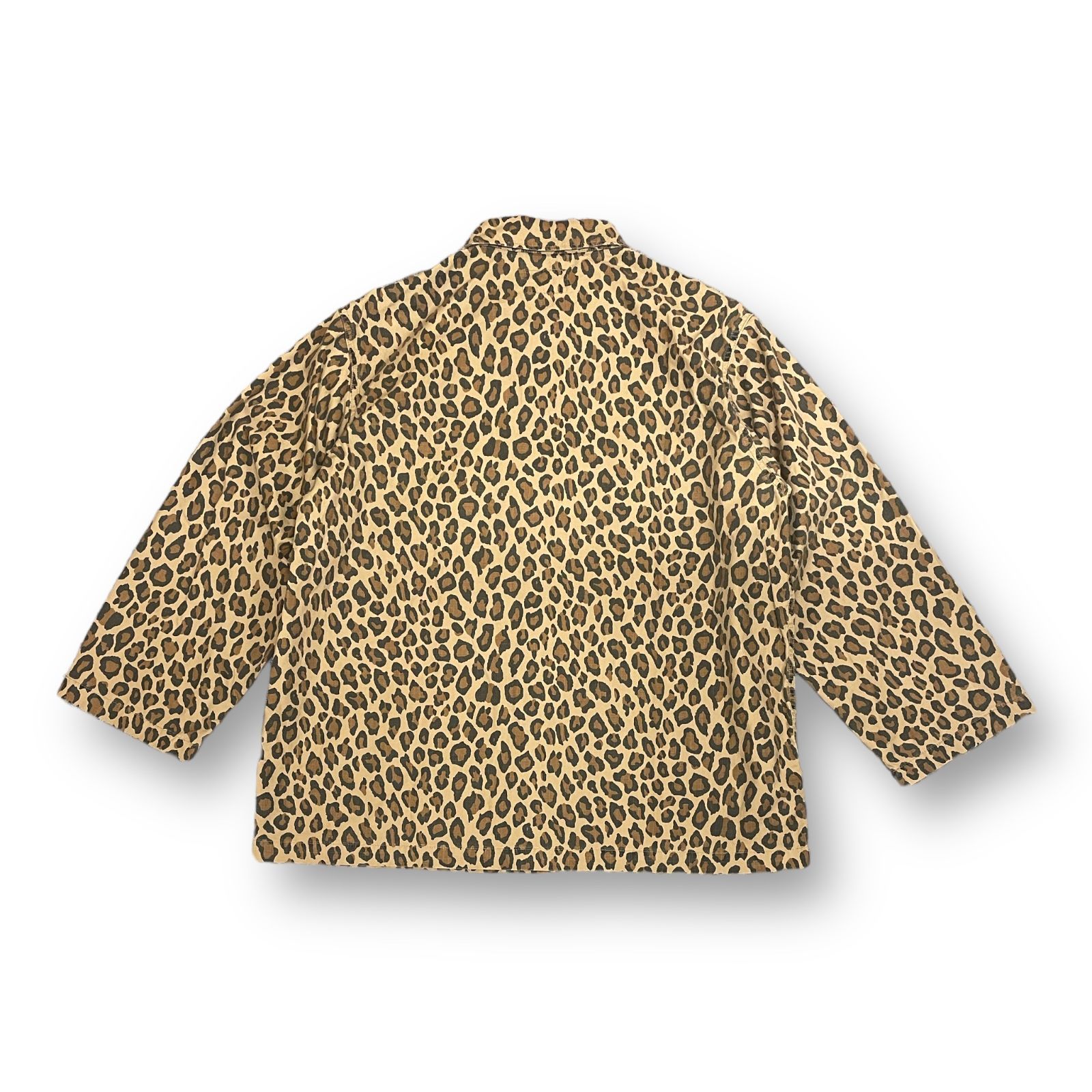 定価38500円 WACKO MARIA 22AW LEOPARD FATIGUE JACKET 22FWE-WMO-ML03 レオパード  ファティーグジャケット ワコマリア S 57184A