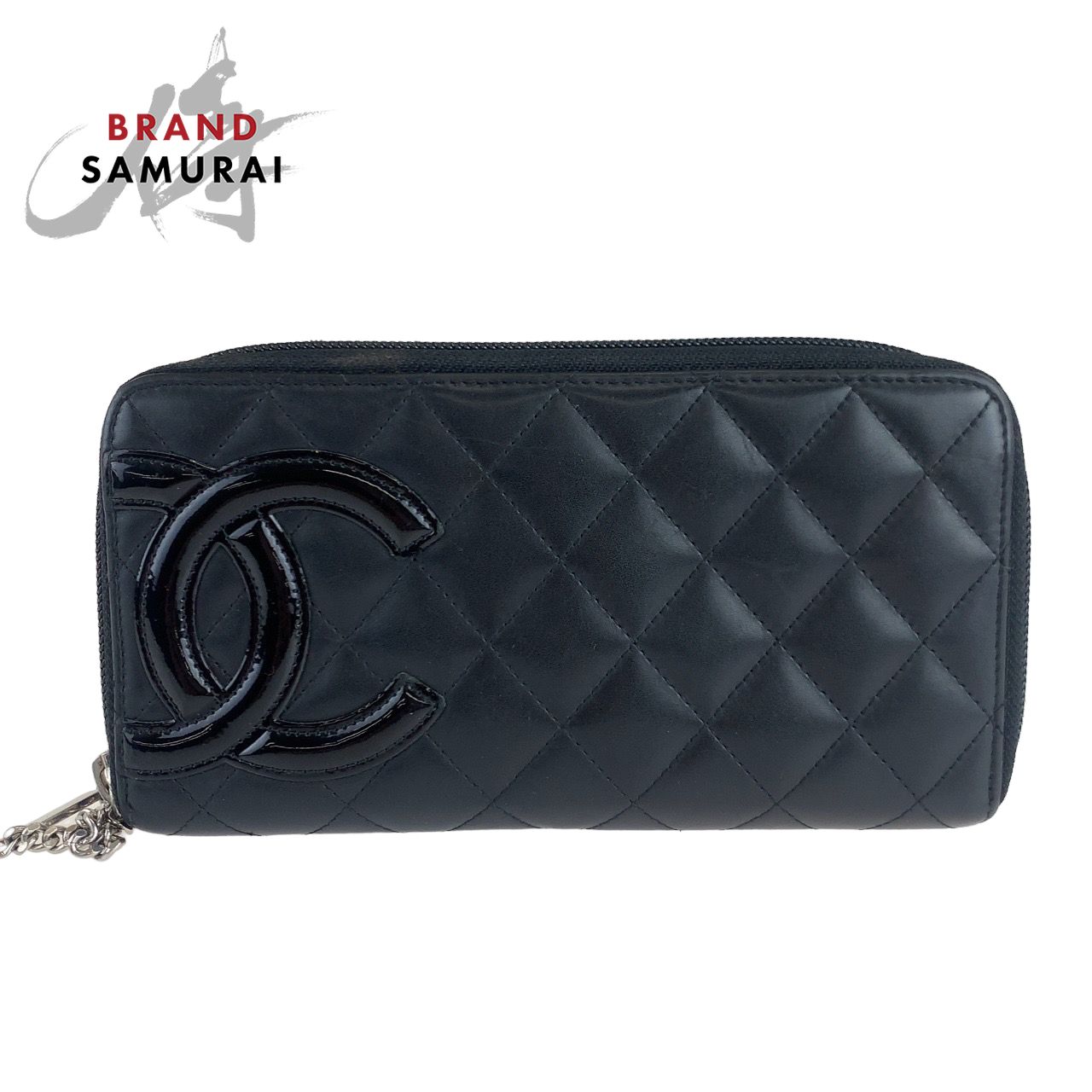 CHANEL シャネル カンボンライン ココマーク ブラック 黒 シルバー金具 