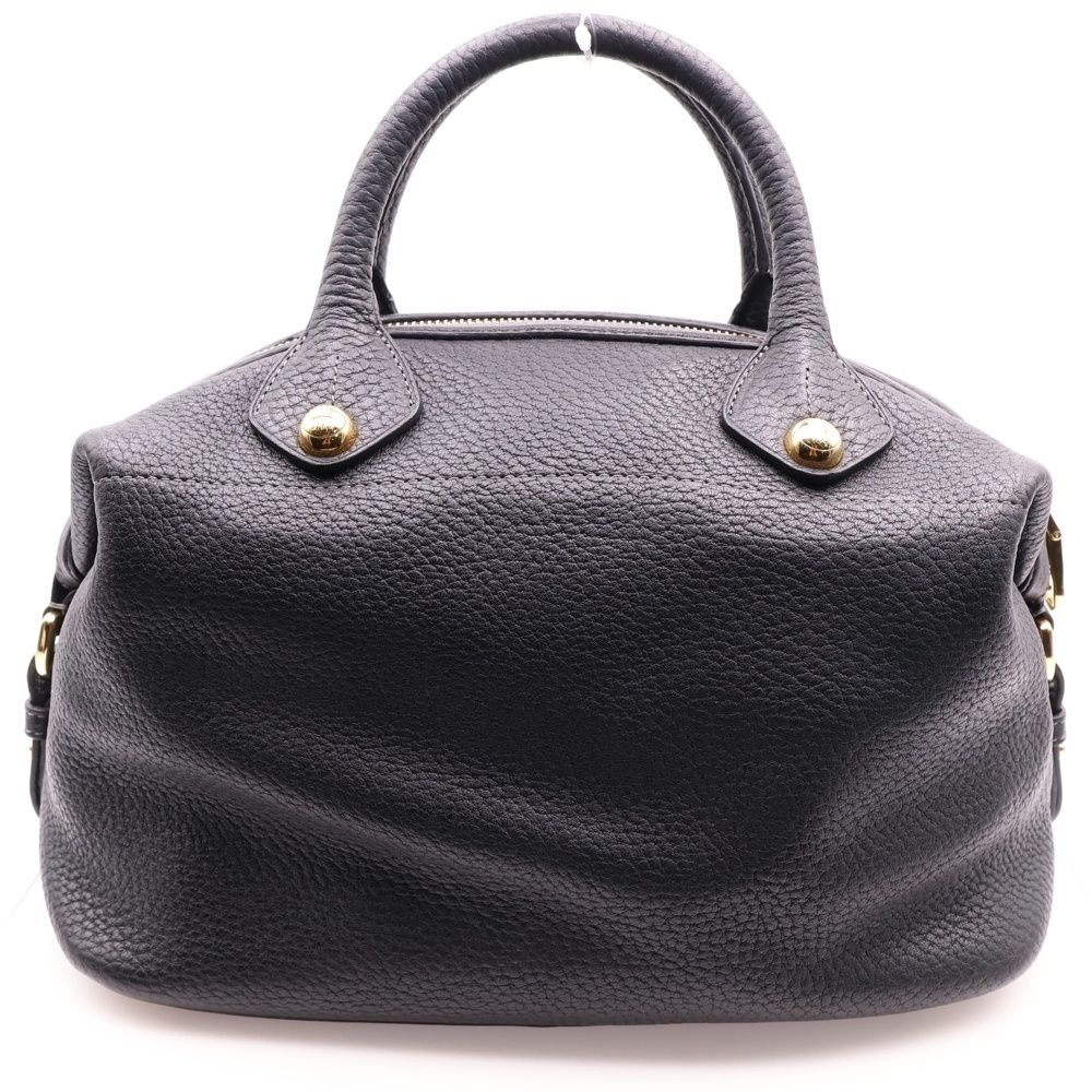 LOEWE ハンドバッグ ミニボストン 手提げ アナグラム ロゴ型押し レザー LOEWE - 良品 LOEWE ロエベ ロゴ 型押し レザー ハンド ミニ