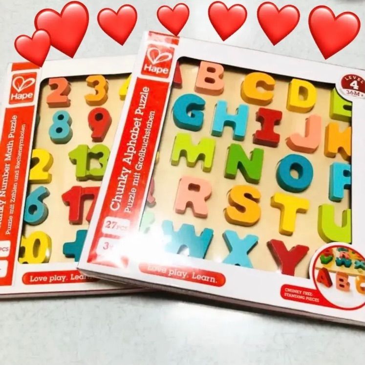 新品　玩具セット　アルファベットパズル　数字のパズル　カワダ