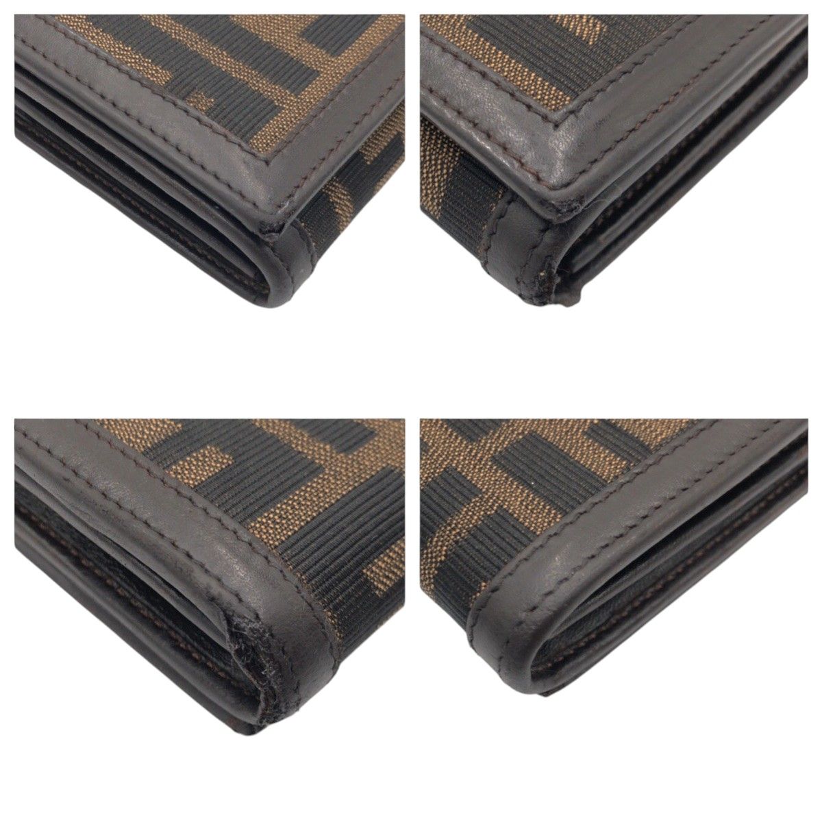 FENDI フェンディ ヴィンテージ ズッカ ブラウン シルバー金具