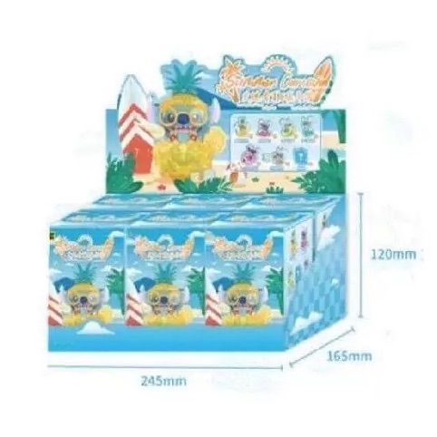 6点 ｜ Disney x TOPTOY Stitch スティッチ 夏日嘉年华” 夏のカーニバル” 中国 ブラインドボックス 置物 モデル blue 6点