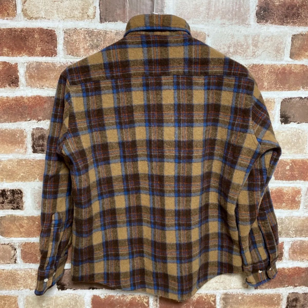 ウール100% アメカジ　ネルシャツ チェックシャツ　長袖 ウール100% アメカジ ネルシャツ チェックシャツ 長袖