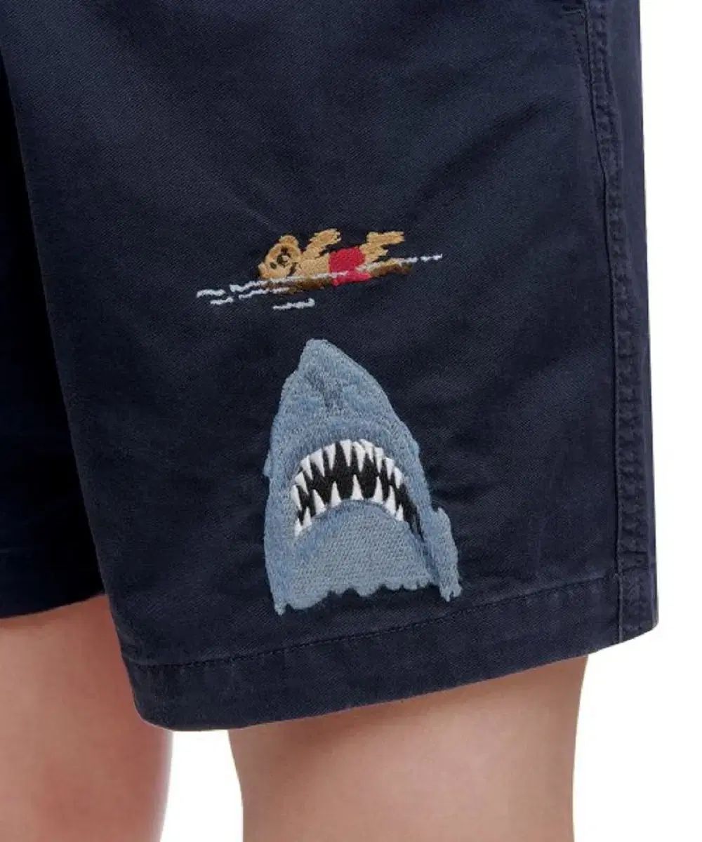 ポロ フラップスター サメ 刺繡 ショートパンツ ハーフパンツ S 32