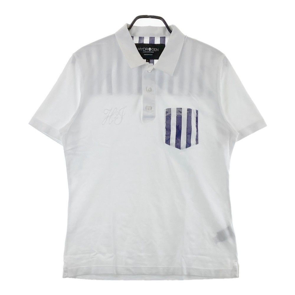 HYDROGEN ハイドロゲン 半袖 ポロシャツ ゴルフウェア ハイドロゲン ゴルフ ポロシャツ メンズ 半袖 シャツ パンチング