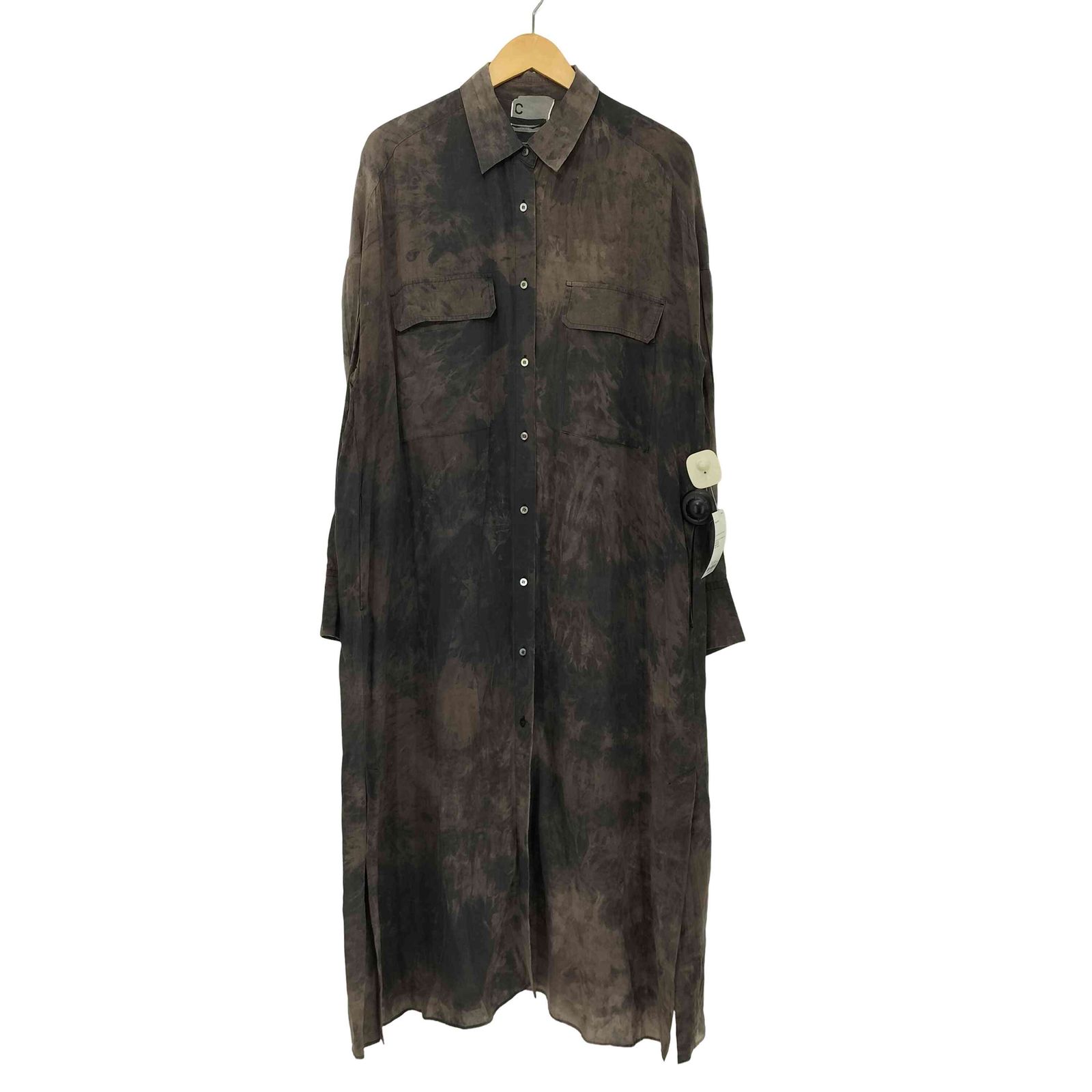 カオス Chaos シャツロングワンピース シアーシャツ レディース