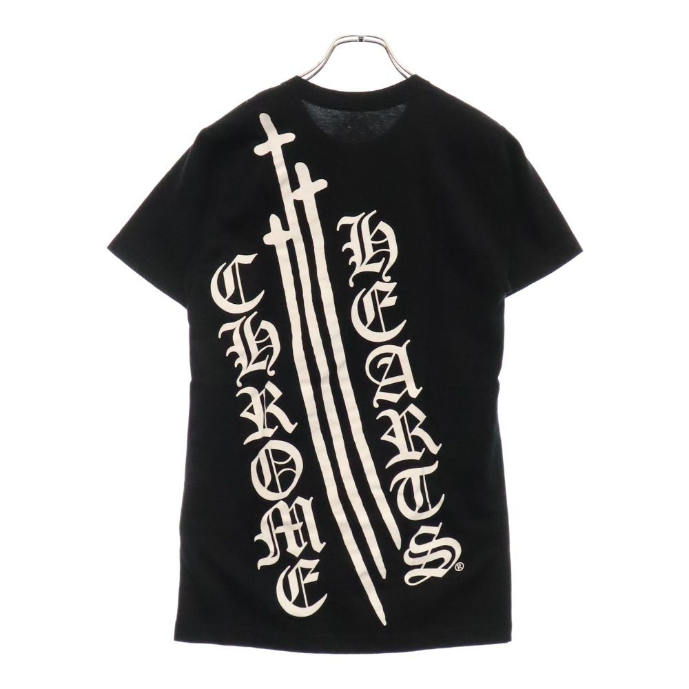 CHROME HEARTS (クロムハーツ) RS Cross S/S RSクロス プリント 半袖Tシャツ カットソー ブラック