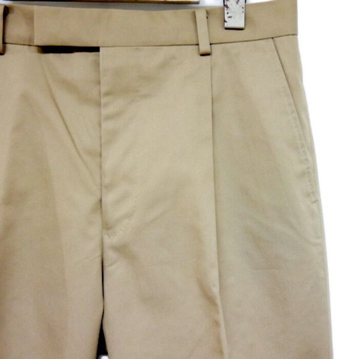 WACKO MARIA ワコマリア 国内正規 22AW T/C PLEATED TROUSERS プリーツトラウザー スラックスパンツ  22FWE-WMP-TR01 BEIGE ベージュ M - メルカリ