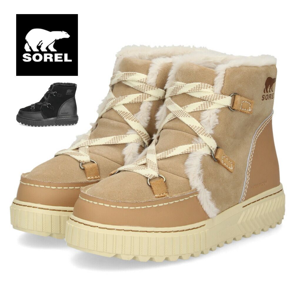 ソレル スノーブーツ ショートブーツ レディース スエード 本革 ウィンターブーツ SOREL オーエヌエー アベニュー アルパインブーツ ウォータープルーフ NL5137