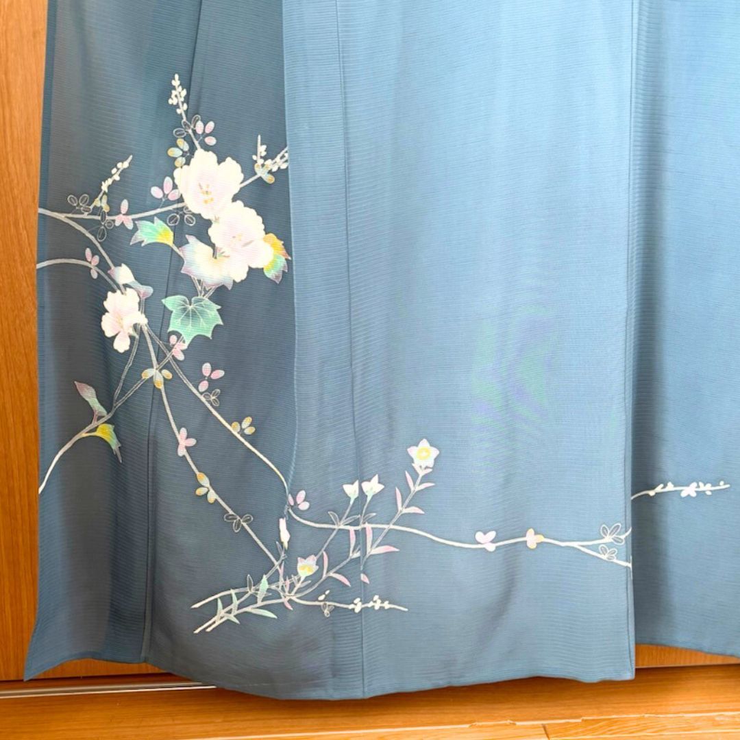 美品 しつけ糸付き 夏物 絽 訪問着 落款入り 作家物 トール