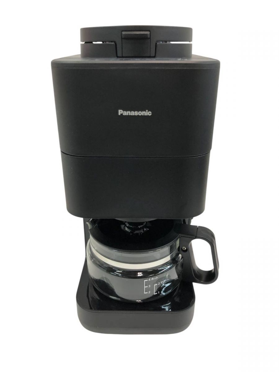 【2025年品・美品】Panasonic 全自動コーヒーメーカー ブラック パナソニック、6種類の味わいを楽しめる全自動コーヒーメーカー
