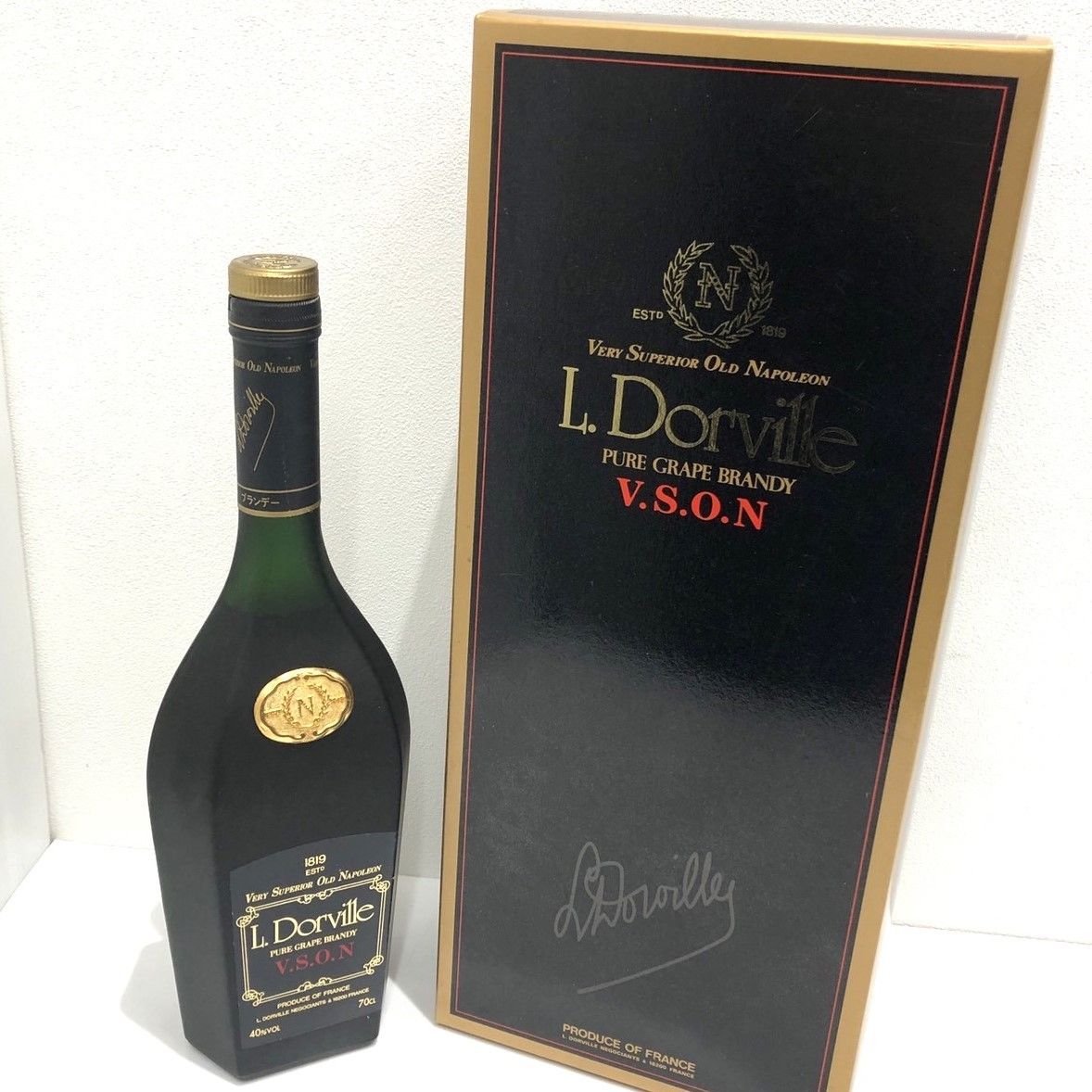 L.Dorville ナポレオン ブランデー 700ml 40度 古酒 箱付- メルカリ