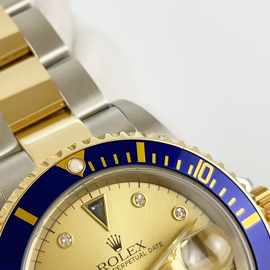 ロレックス サブマリーナデイト 8Pダイヤ 3Pサファイヤ  メンズ腕時計