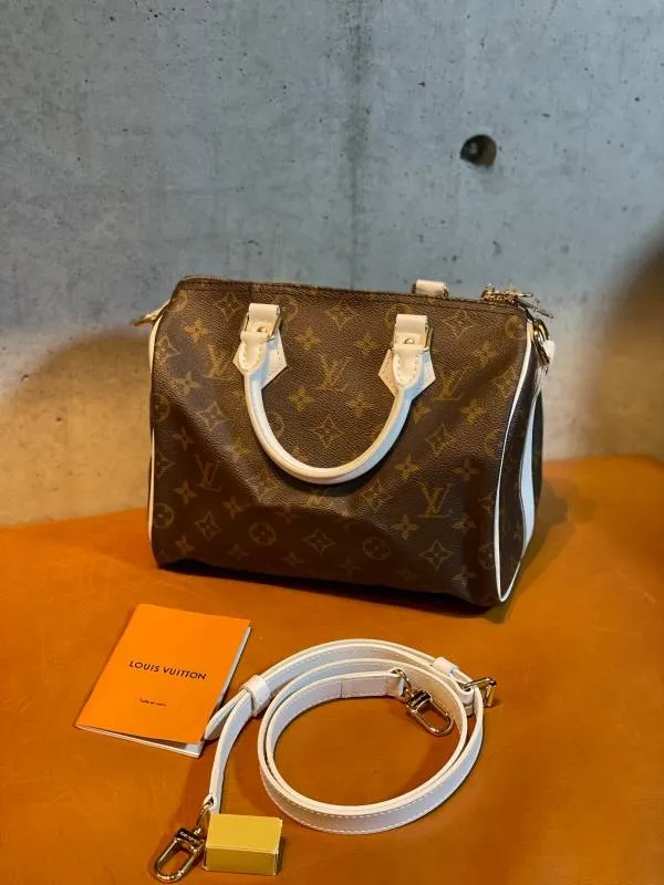 LOUIS VUITTON ルイヴィトン モノグラム スピーディ25 バンドリエール