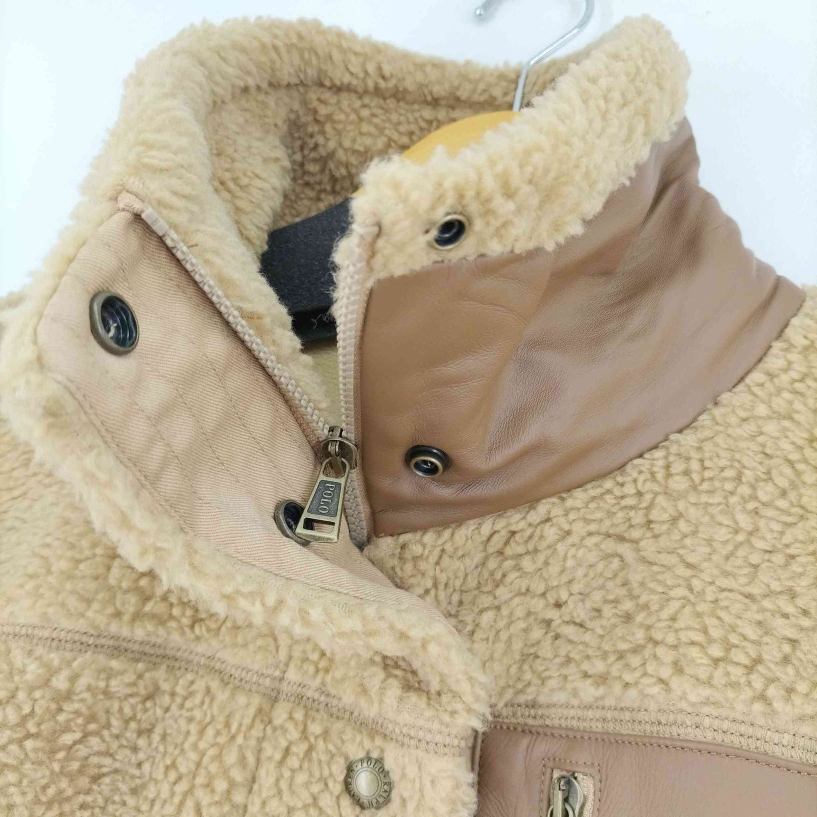 ポロラルフローレン POLO RALPH LAUREN Deri Detaylı Polar Ceket 