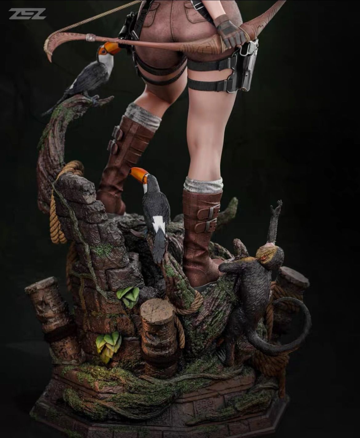 トゥームレイダー　ララ・クロフト　ガレージキット Amazon | 1/6 ガレージキット フィギュア240mm 未塗装 ララ