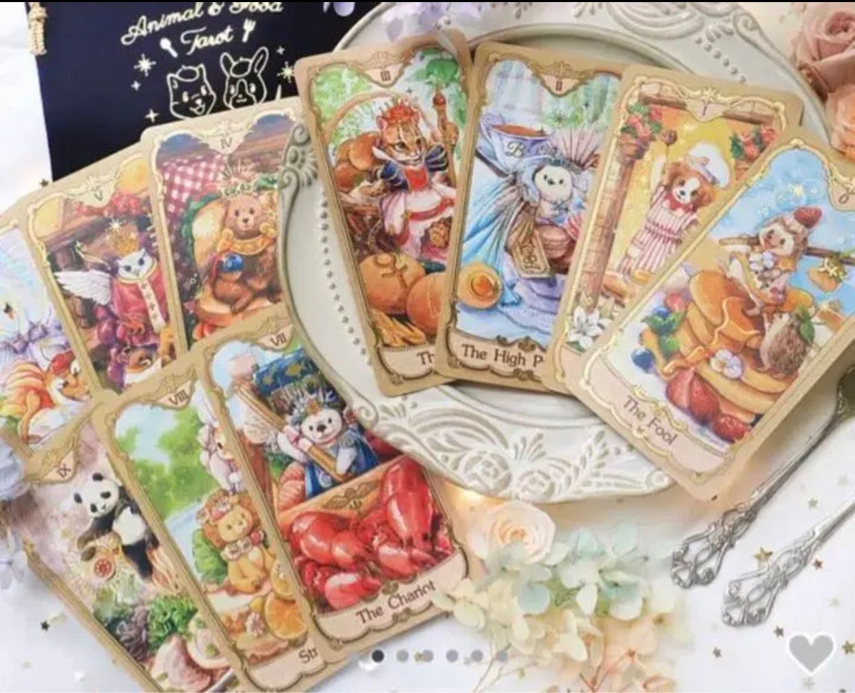 超レアアニマルフードタロットカード⭐︎Animal&Food TarotCard - メルカリ