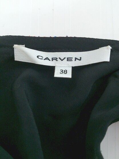 CARVEN カルヴェン ノースリーブ ワンピース 38 美品 CARVEN 「CARVEN」 ビジューノースリーブワンピース 38 ピンク