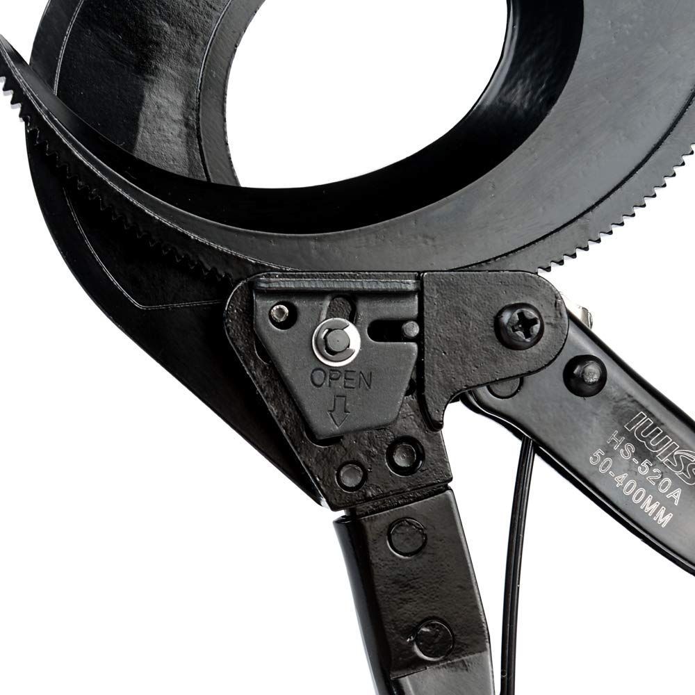 電線サイズ400sqまで HS-520A ケーブルカッター 太線 ラチェット アイウィス IWISS