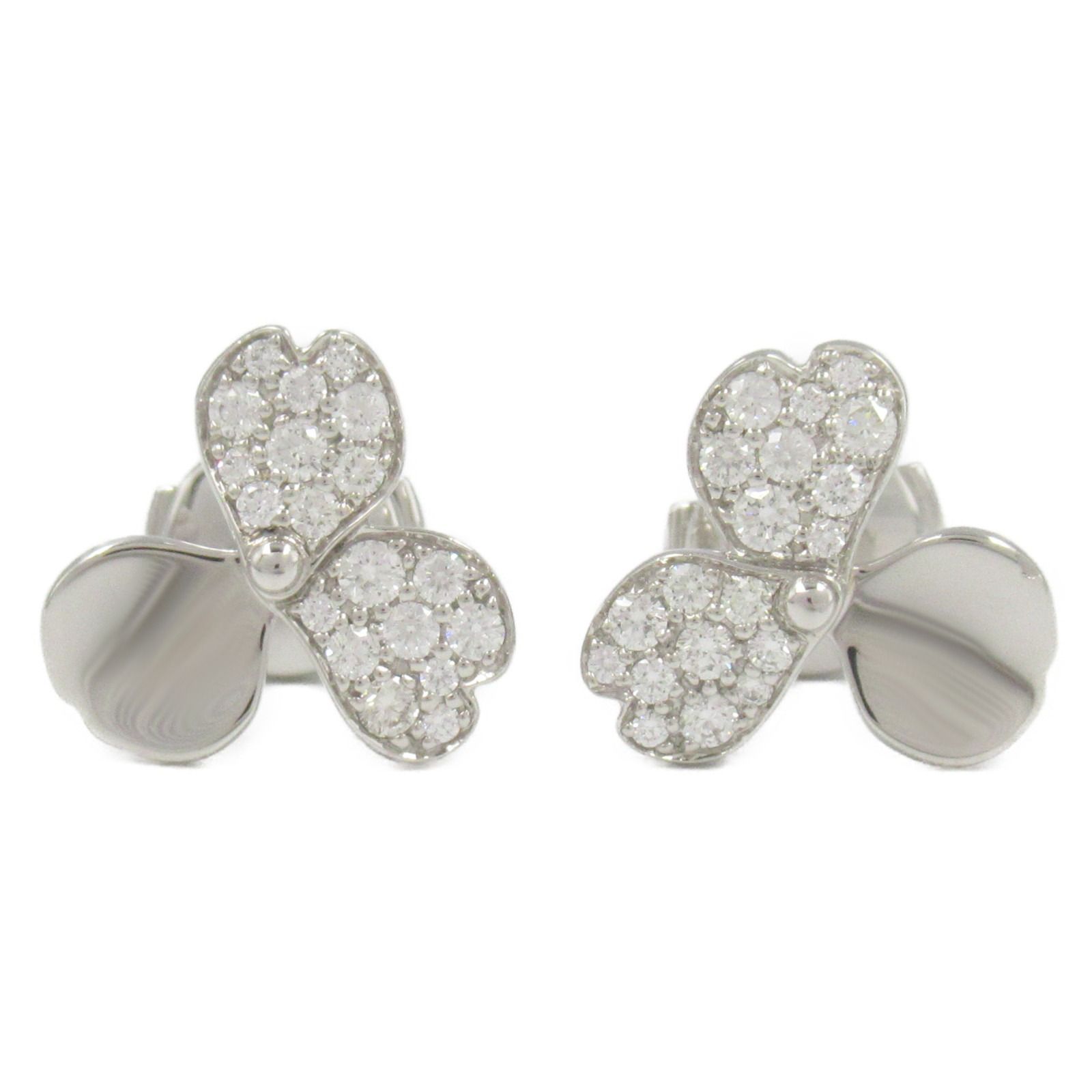 ティファニー TIFFANY＆CO ピアス ペーパーフラワー ダイヤ ピアス Pt950プラチナ ダイヤモンド ペーパーフラワー ダイヤ ピアス レディース Used A
