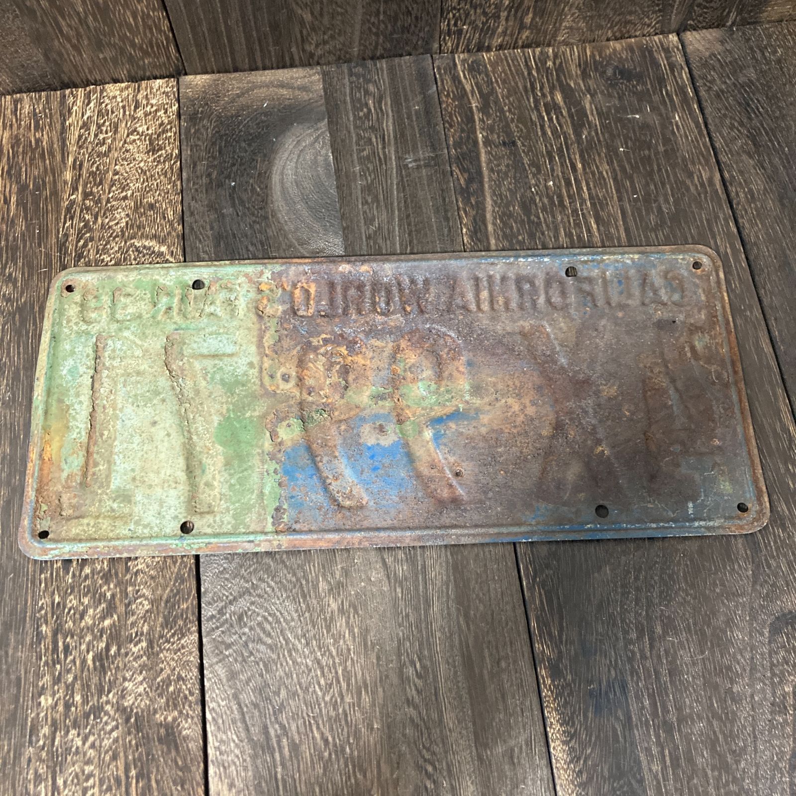 レトロ ビンテージ 1939年製 CALIFORNIAWORLD’SFAIR カリフォルニアワールドフェア ナンバープレート 819アメリカカリフォルニアナンバープレート ライセンスプレート