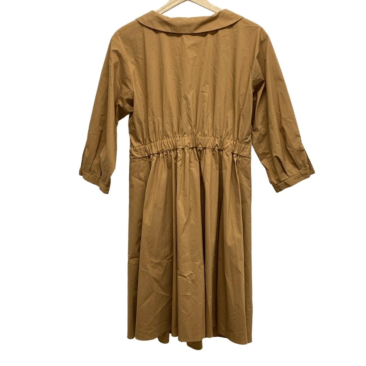 BLUE LABEL CRESTBRIDGE」 長袖ワンピース 38 ブラウン レディース