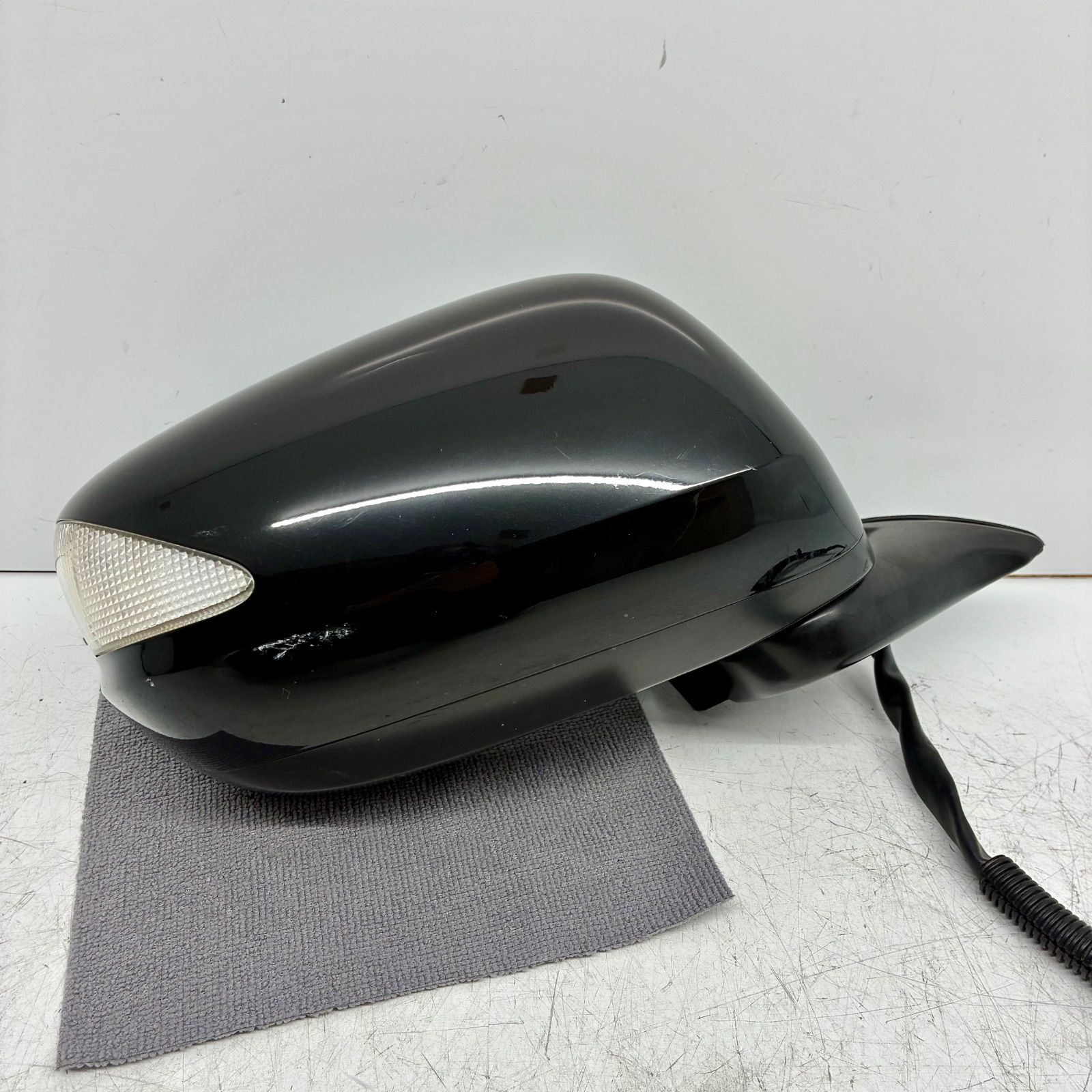 ホンダ GE6 GE7 GE8 GE9 フィット FIT 前期 ドアミラー サイドミラー 右側 運転席側 R ウィンカー付 9ピン 9P 黒 ブラック P70710