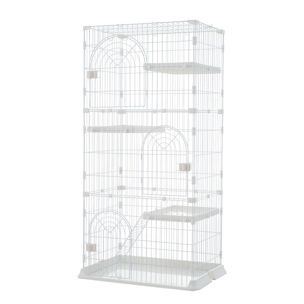 新品キャットケージキャットゲージ全高110cm ホワイト猫用品