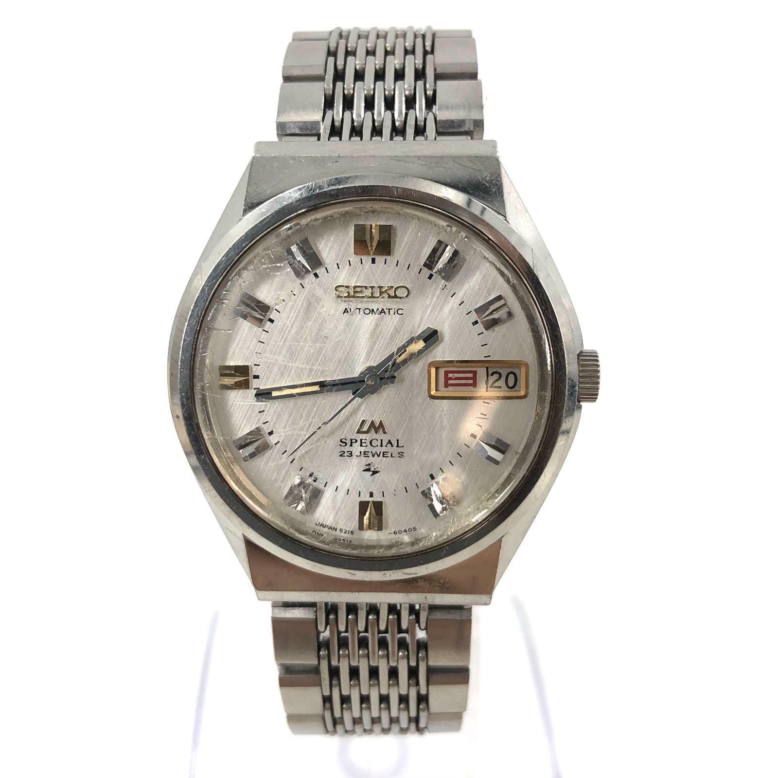 SEIKO AUTOMATIC LORD MATIC SPECIAL セイコー ロードマチック 5216-6030 AT SS 稼働 デイデイト  シルバー文字盤 メンズ 腕時計【ND-600】 - メルカリ