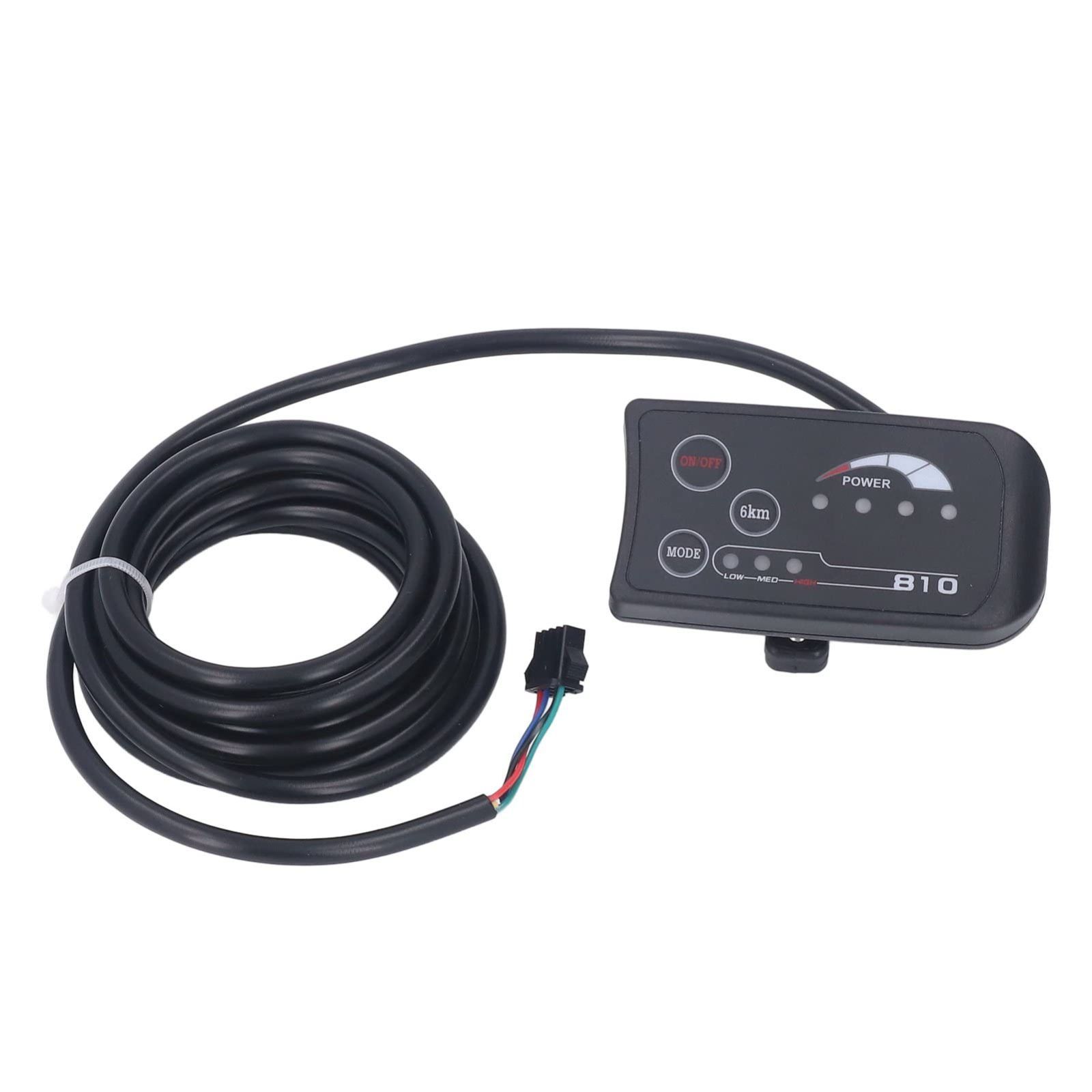 電動自転車コントロールパネル 36V 48V S810 LED ディスプレイパネルパンツ 4 ワイヤー修正メーター SM プラグ電動自転車 Scoote 男 用
