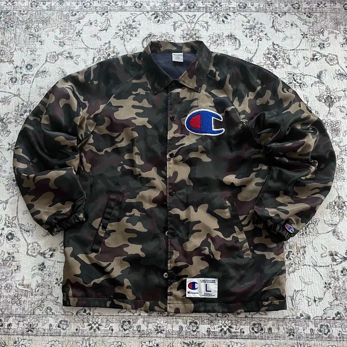 L Champion チャンピオン カモフラ パターン COACH コーチ ジャケット