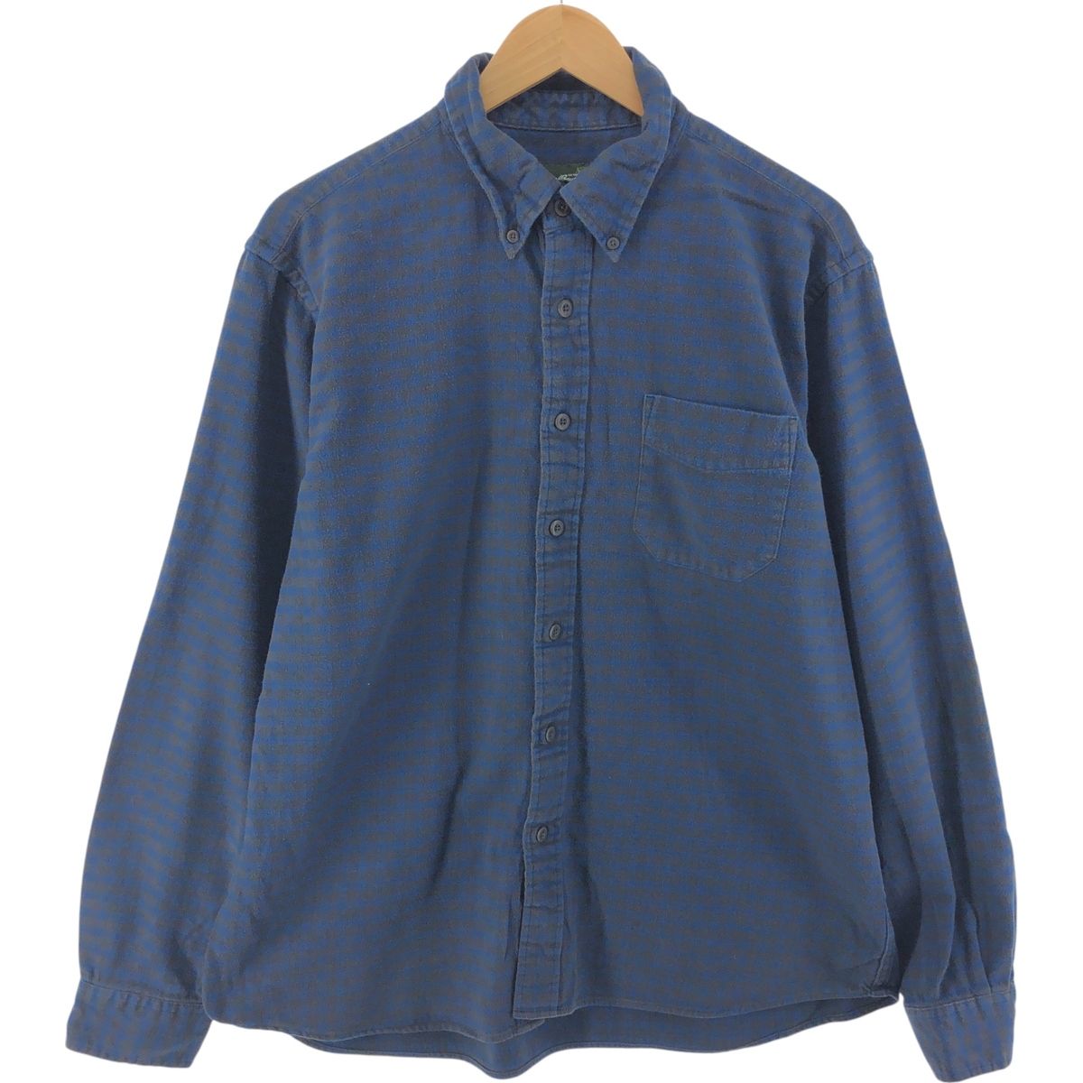 古着 00年代 エディーバウアー Eddie Bauer 長袖 ボタンダウン フランネルチェックシャツ メンズL相当/eaa525111
