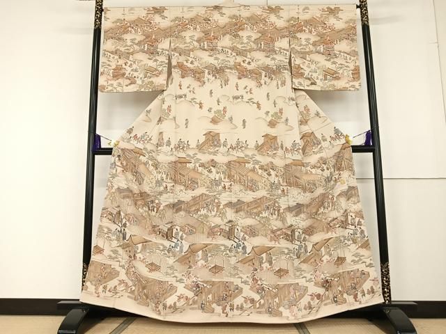 価格が激安 平和屋着物○訪問着 中国三大刺繍 汕頭刺繍 スワトウ