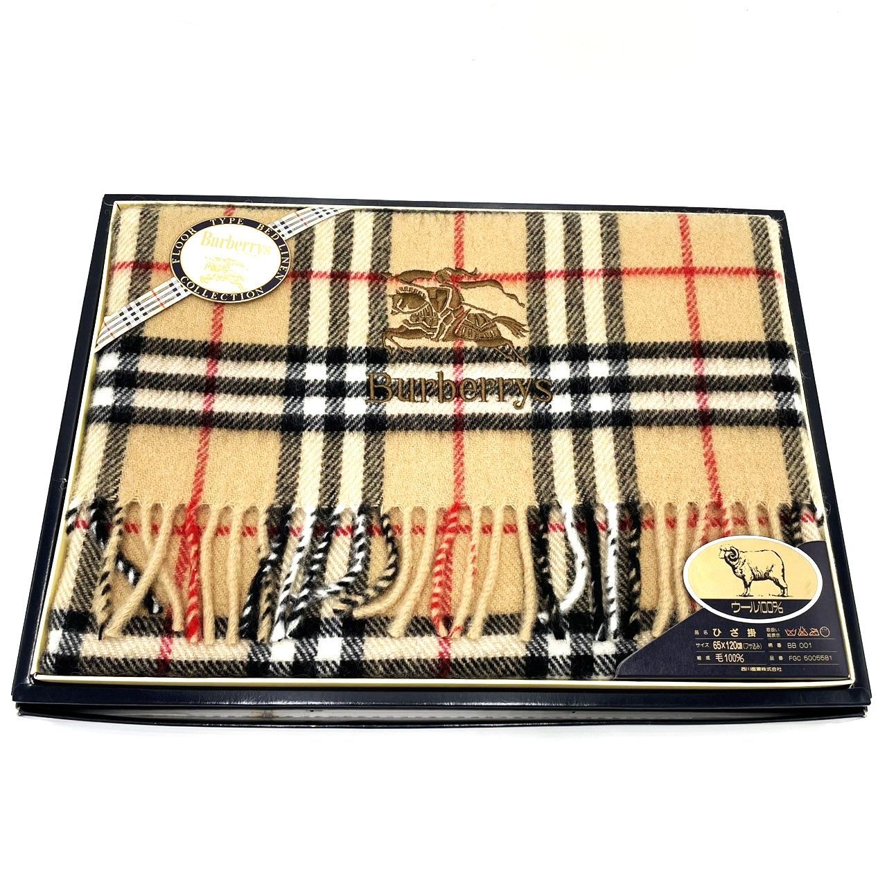 BURBERRY バーバリー ウール 膝掛け ひざ掛け　チェック メール便不可】 膝掛け ウール ノバチェック バーバリー 即決