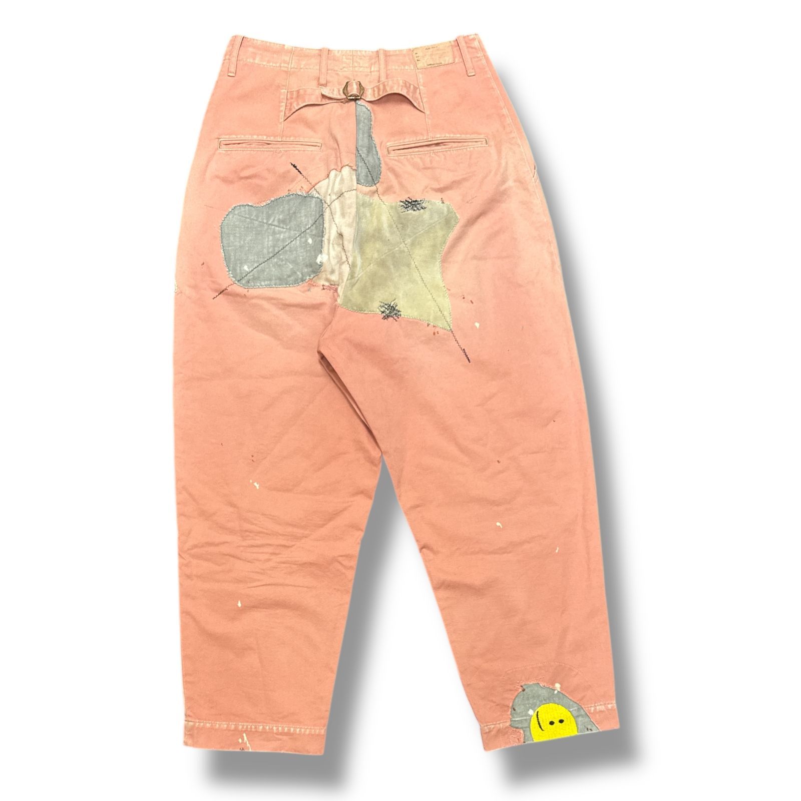 KAPITAL KARAGI HIGH WEST NEAM PANTS GYPSY PATCH REMAKE かつらぎ