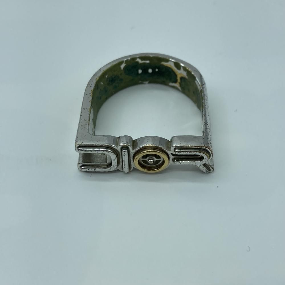 Dior×空山基 ロゴリング シルバー Mサイズ ディオール サビあり 19