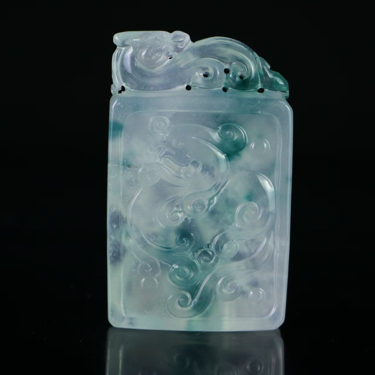 中国古美術.高氷玉.貔貅手彫り.玉珮飾り物.観賞物.装身具.古代