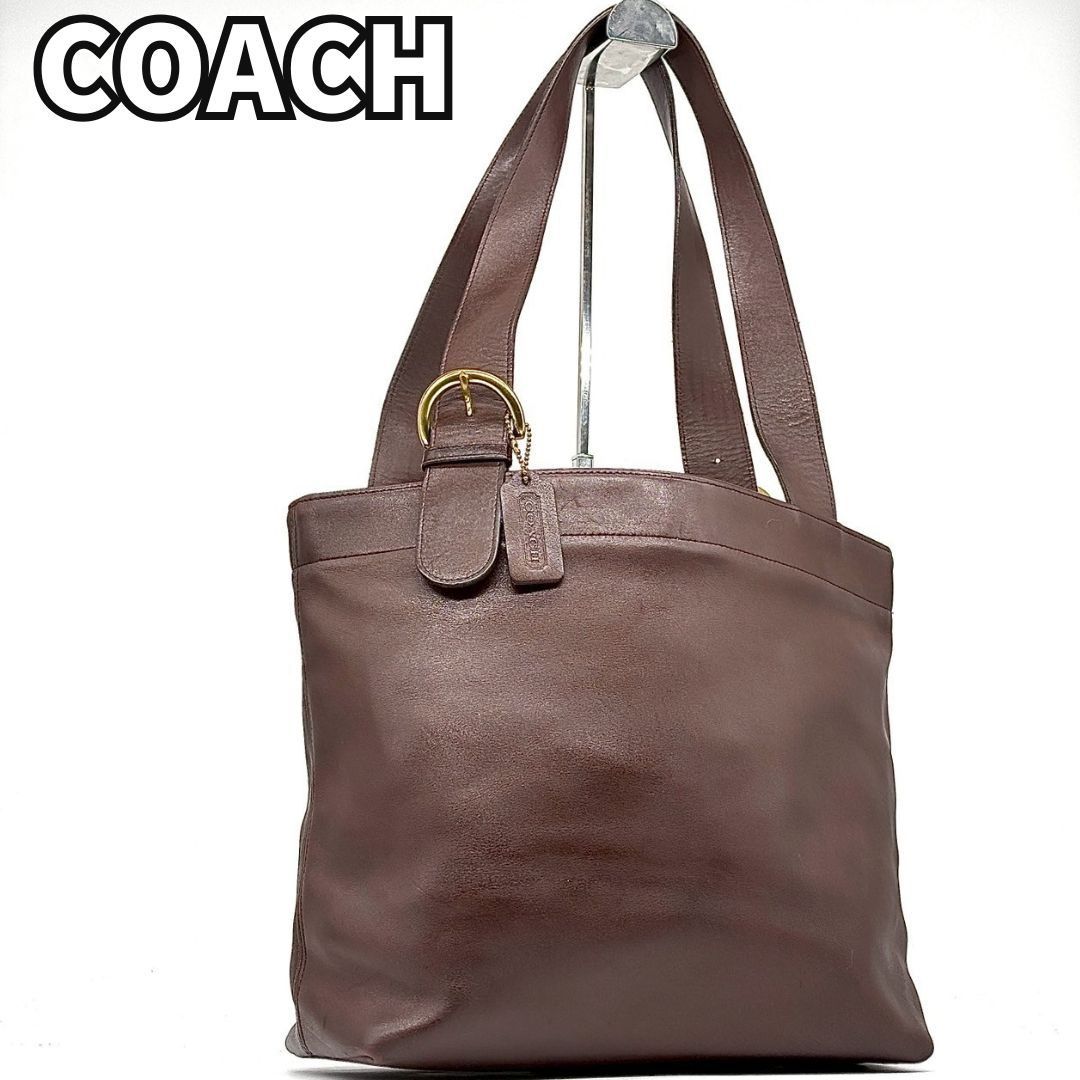 茶 オールドコーチ グラブタンレザー トートバッグ 肩がけ 自分だけの風合いが育つバッグ✨】 COACH オールドコーチ