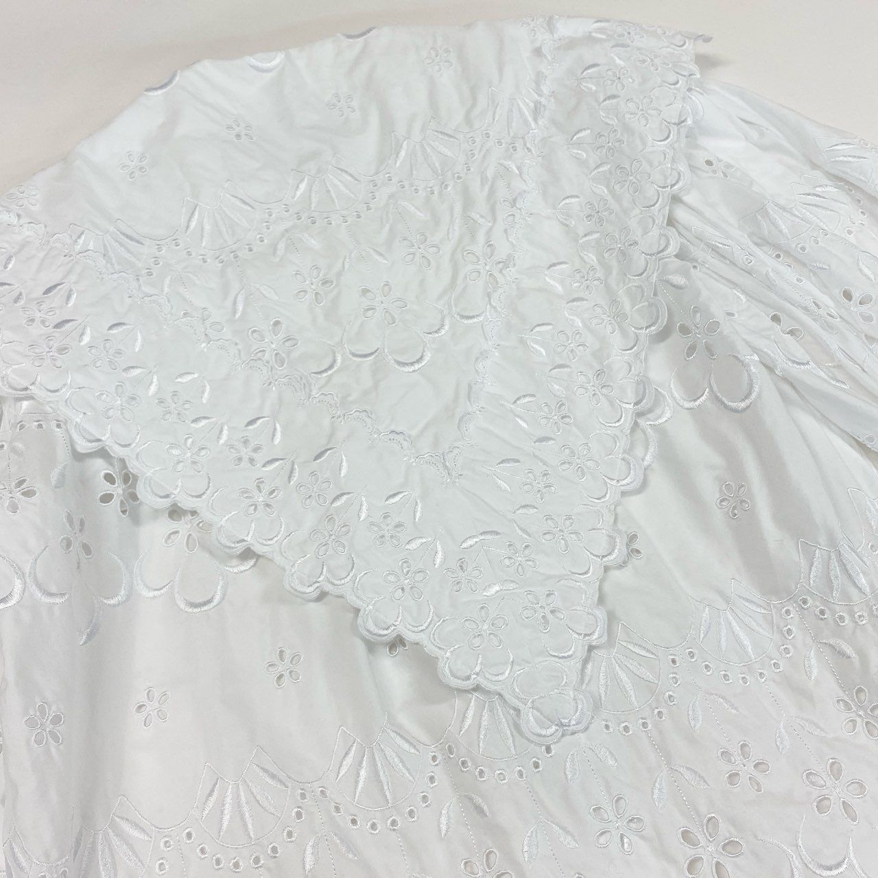 Simone Rocha シモーネロシャ×H&M パフスリーブチュールブラウス
