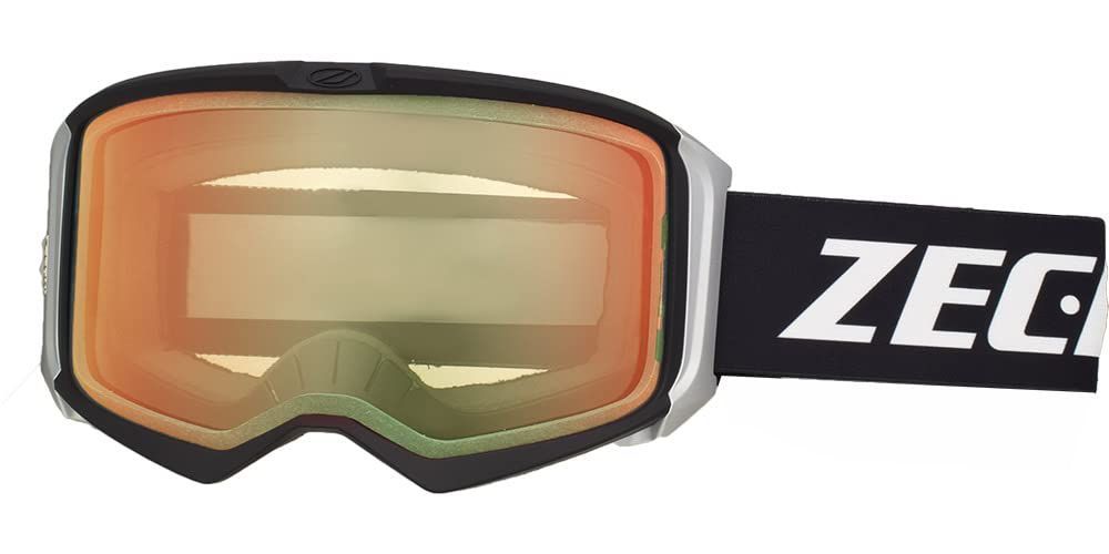 ZECK (ゼック) スノーゴーグル ゴーグル LZ-18J アジアンフィット マットブラック スノーボード スキー ダブルレンズ 平面レンズ