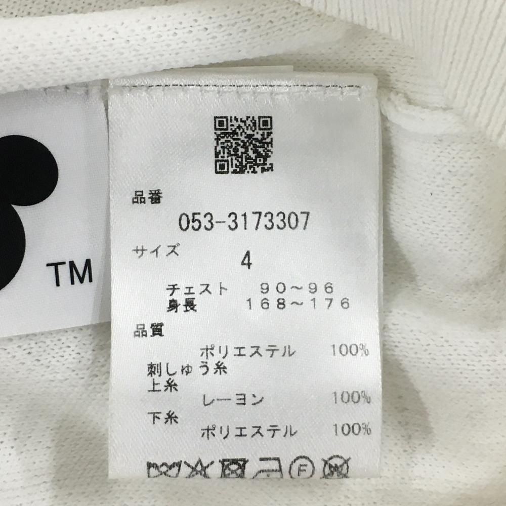 パーリーゲイツ×Disney ニットベスト 白×ネイビー ミッキー